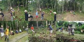 Persiapan Pembangunan Masjid, Warga Plarung Kerja Bakti Ekstra